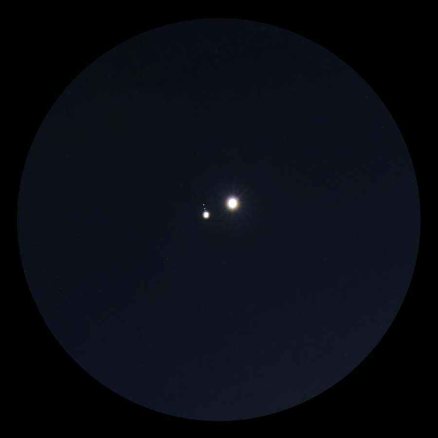 画像「金星と木星」