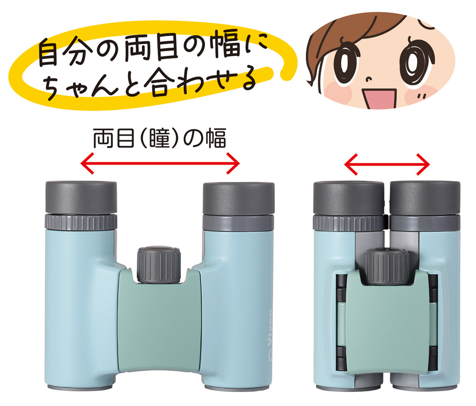 画像:双眼鏡の目幅