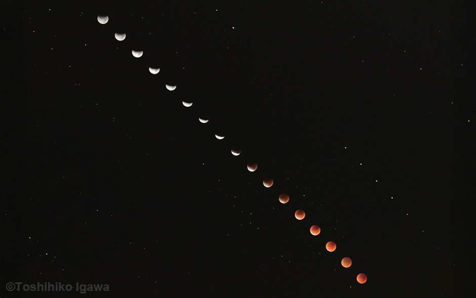 画像:2025年の皆既月食