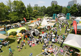 「アウトドアリゾートパーク ～次のキャンプは、ここからはじまる。～」に出展