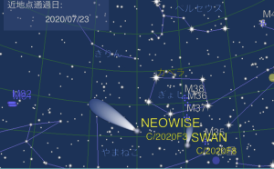 今見ごろのネオワイズ彗星（C/2020 F3）を観測しよう！ “いつ・どの方角”に見えるかを調べるアプリ「Comet Book」に ネオワイズ彗星の軌道要素を追加