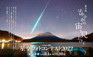 第3回「それぞれの宙を見上げて」星空フォトコンテスト2022を開催