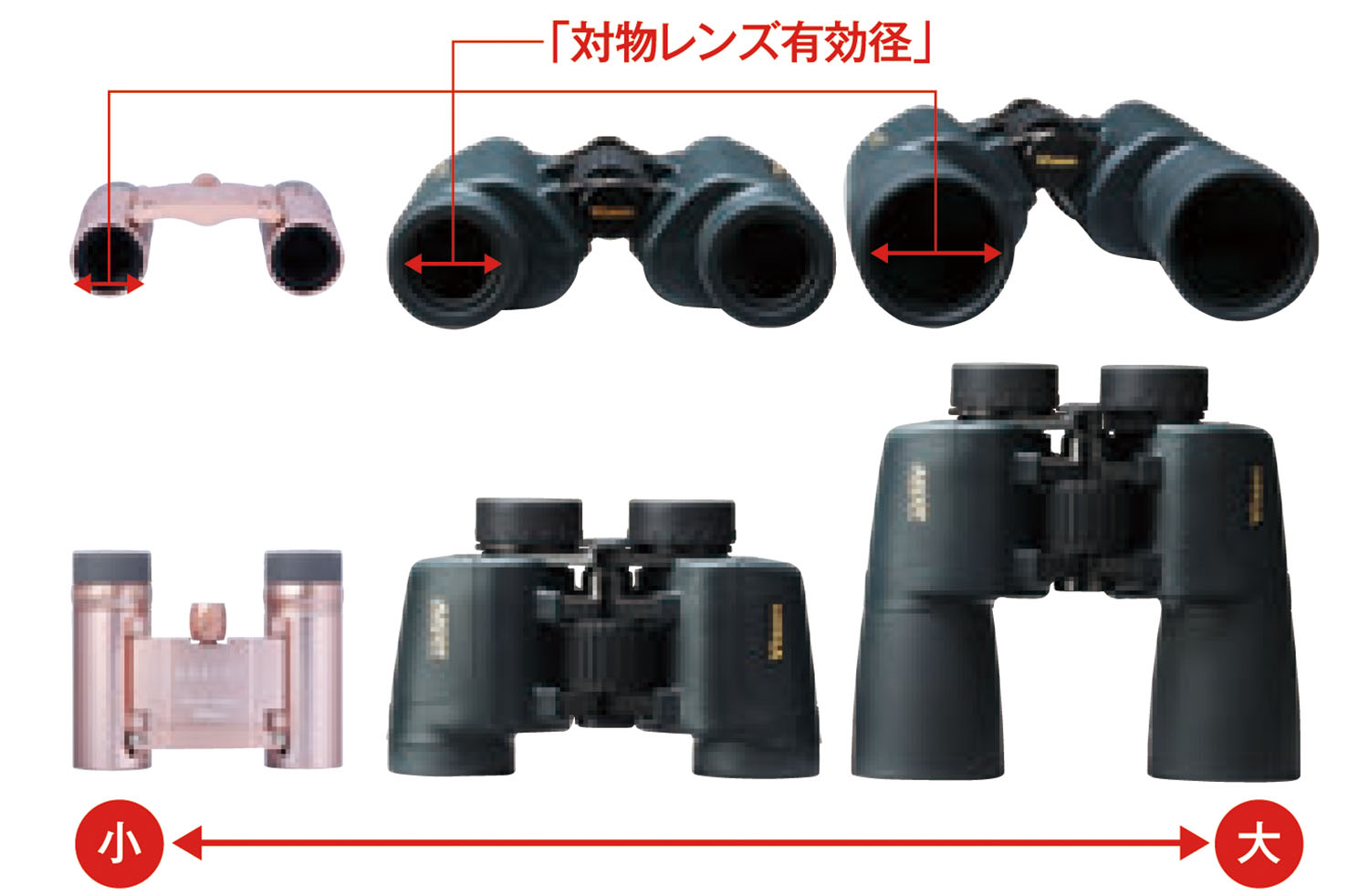 対物レンズ有効径